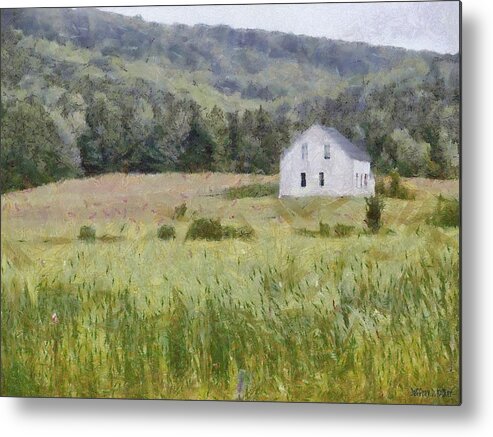Alone Metal Print featuring the painting Idyllic Isolation by Jeffrey Kolker
