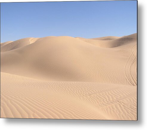 Sand Metal Print featuring the photograph Imperial Sand Dunes by Jewels Hamrick