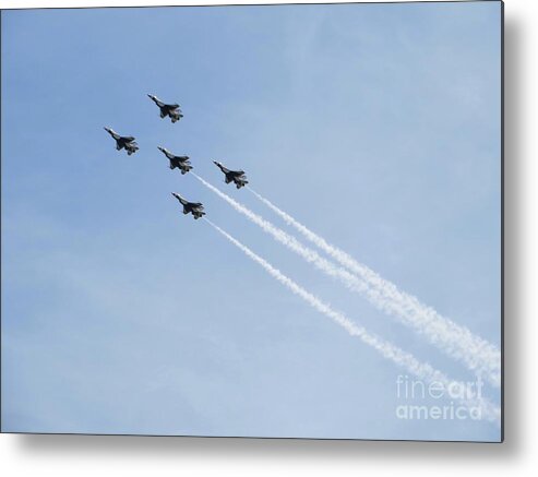 Air Show Metal Print featuring the photograph In Formation 2 by Joseph Baril