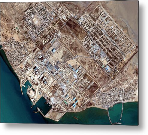 Factory Metal Print featuring the photograph Iranian Nuclear Reactor by Geoeye/science Photo Library