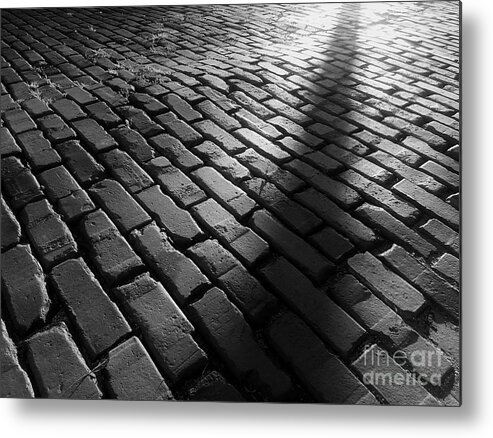 Brick Metal Print featuring the photograph Is Someone There by James Aiken