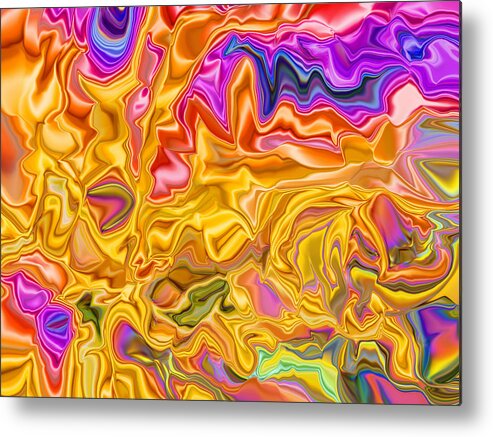 Abstract Metal Print featuring the digital art I've Had a Perfectly Wonderful Evening But This Wasn't It by Jim Williams