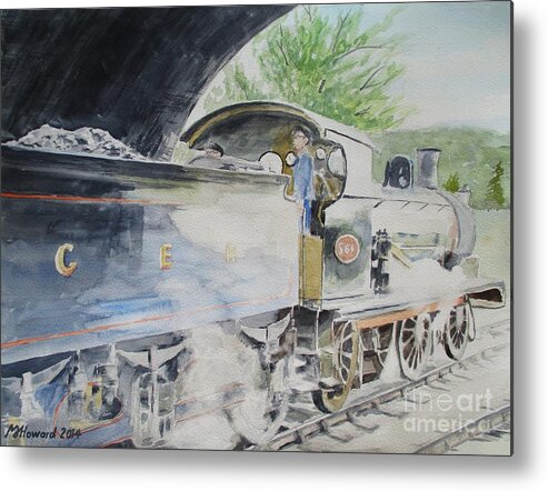 J15 564 Leaving Sheringham Metal Print featuring the painting J15 564 Leaving Sheringham by Martin Howard