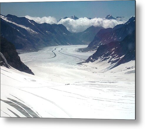 Jungfrau Metal Print featuring the photograph Jungfrau Glacier by Nina Kindred