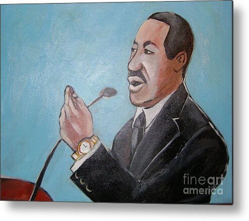 Celebrties Metal Print featuring the painting King by Sidney Holmes