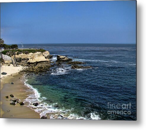 Photo Metal Print featuring the photograph La Jolla Beach by Peter Awax