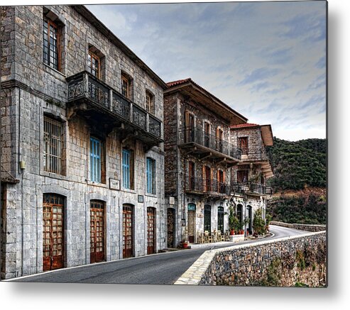 Architecture Metal Print featuring the photograph Lagadia - Greece by Constantinos Iliopoulos