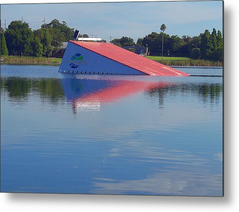 Landscape Metal Print featuring the photograph Lake Silver Ski Jump by Christopher Mercer