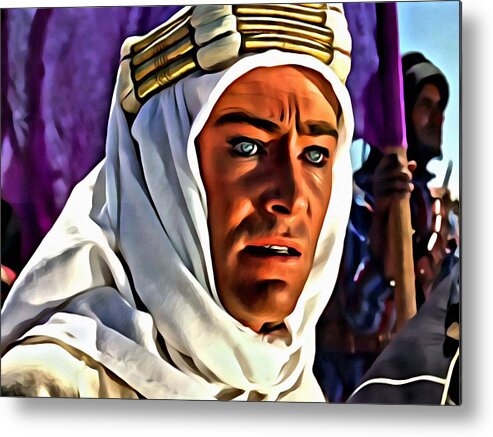Lawrence Of Arabia Metal Print featuring the painting Lawrence of Arabia by Florian Rodarte