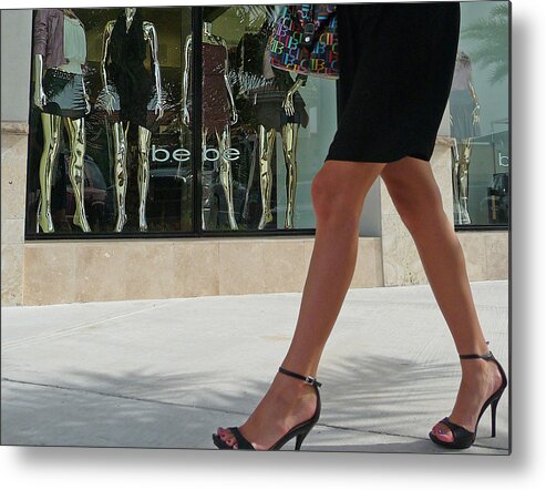 Legs Metal Print featuring the photograph Legs by Dart Humeston