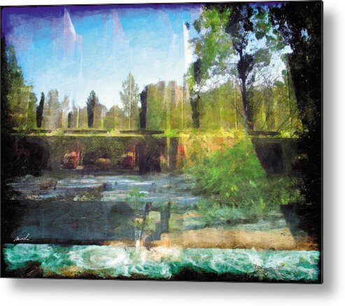 Grunge Metal Print featuring the photograph Less Travelled 17 by The Art of Marsha Charlebois