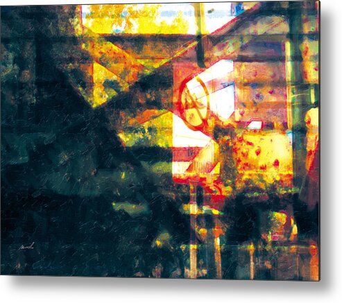 Grunge Metal Print featuring the photograph Less Travelled 21 by The Art of Marsha Charlebois