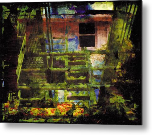 Grunge Metal Print featuring the photograph Less Travelled 25 by The Art of Marsha Charlebois