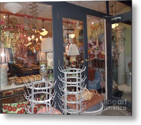 Storefronts Metal Print featuring the photograph Lights by James Dolan