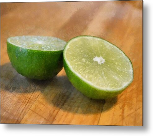 Lime Metal Print featuring the photograph Lime by Michelle Calkins