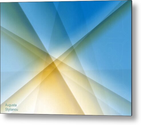 Augusta Stylianou Metal Print featuring the digital art Lines and Angles by Augusta Stylianou