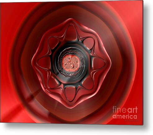 Fractal Metal Print featuring the digital art Loophole 1 by Jon Munson II