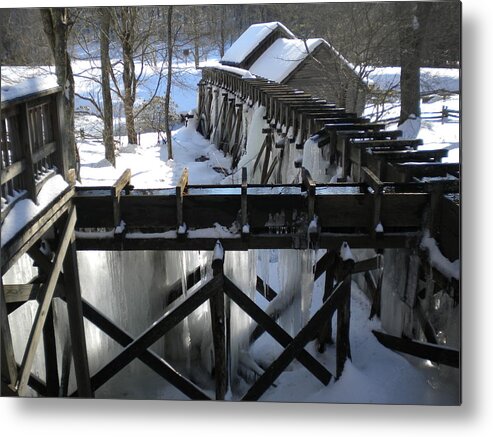 Mabry Mill Metal Print featuring the photograph Mabry Mill Gristmill by Diannah Lynch