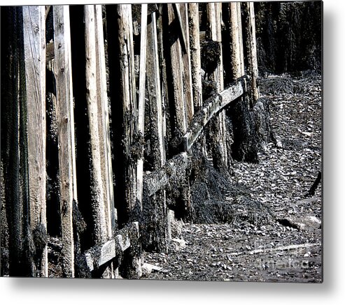 State Of Maine Metal Print featuring the photograph Maine Pier by HEVi FineArt