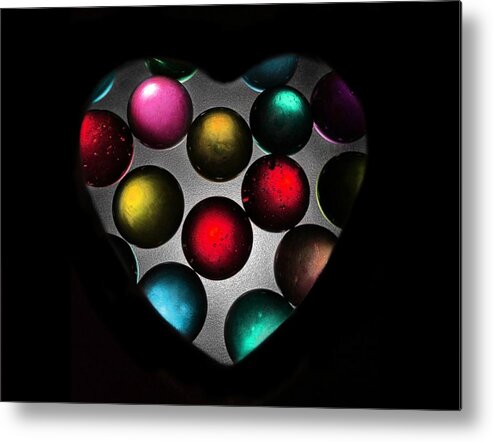 Marble Metal Print featuring the photograph Marble Heart by Marianna Mills
