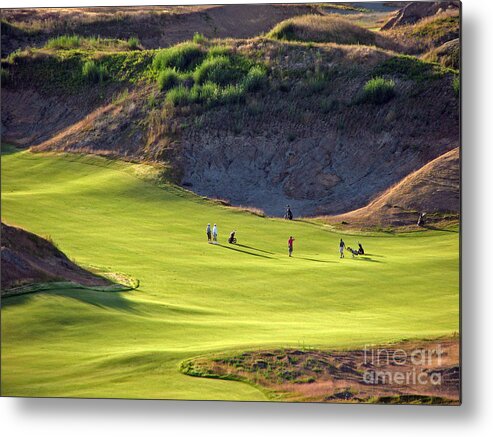 Chambers Creek Metal Print featuring the photograph May I Play Through? - Chambers Bay Golf Course by Chris Anderson
