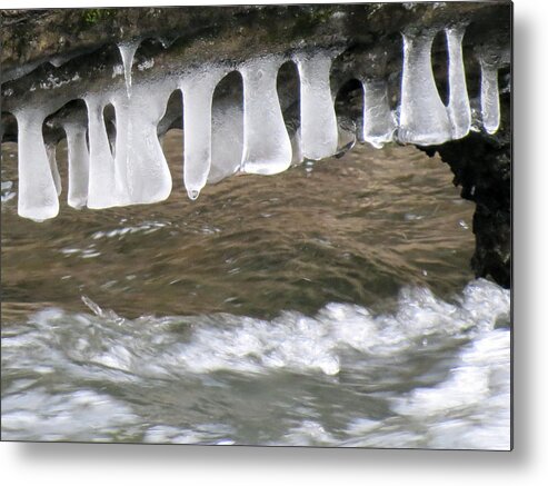 Ice Metal Print featuring the photograph Melting Teeth by Azthet Photography