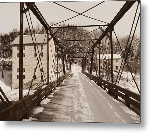 Motor Mill Metal Print featuring the photograph Mill Bridge by Bonfire Photography