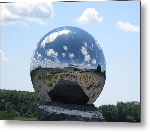 Mirrored Ball Metal Print featuring the photograph Mirror ball by David Barker
