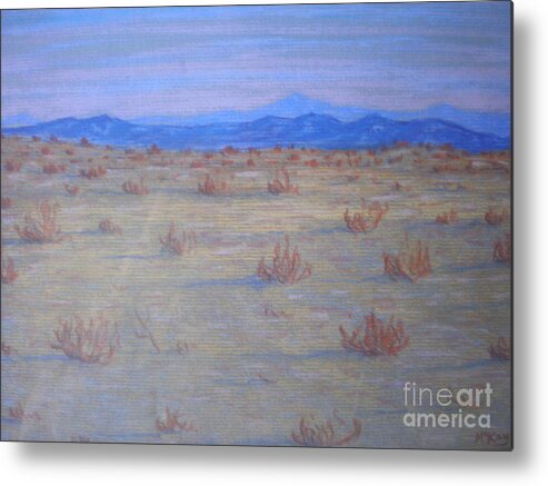 Western Art Metal Print featuring the painting Mojave Memories by Suzanne McKay