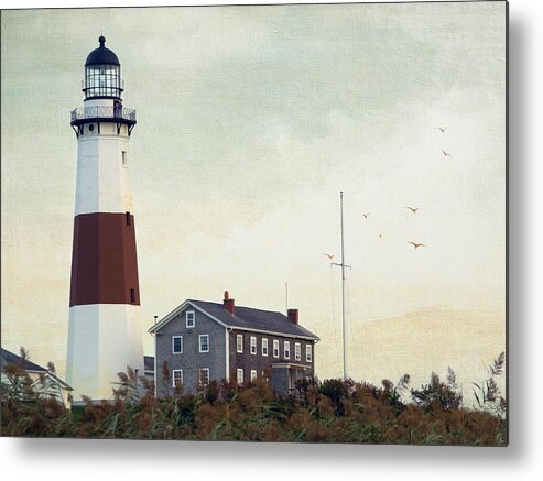 Lighthouse Metal Print featuring the photograph Montauk Dusk by Keith Armstrong