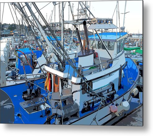 Monterey Metal Print featuring the photograph Monterey Fishing Boat by Derek Dean