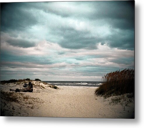 Scenics Metal Print featuring the photograph Moody Beachscape by Joseph Shields