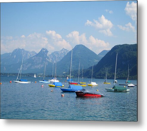 Boat Metal Print featuring the photograph Moored Boats by Pema Hou