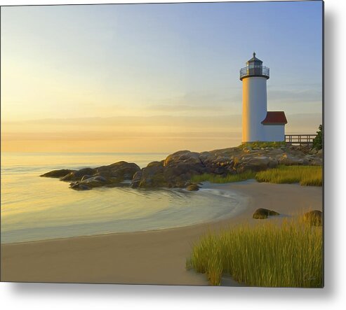 Annisquam Metal Print featuring the painting Morning Light by James Charles