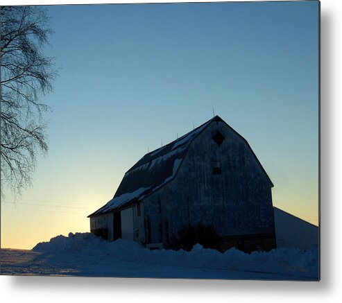 Winter Metal Print featuring the photograph Morning Silhouette by Wild Thing