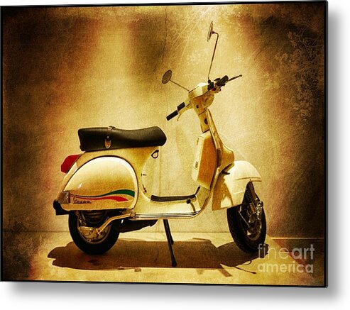 Italy Metal Print featuring the photograph Motor Scooter Vespa by Stefano Senise
