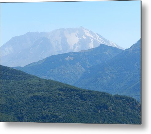 Nature Metal Print featuring the photograph Mount Saint Helen's by Candace Boggs