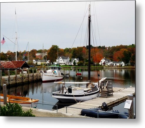 Connecticut Metal Print featuring the photograph Mystic Seaport II by Terry Eve Tanner