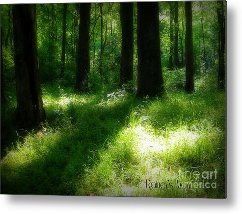 Forest Metal Print featuring the photograph Mystical Forest by Lorraine Heath