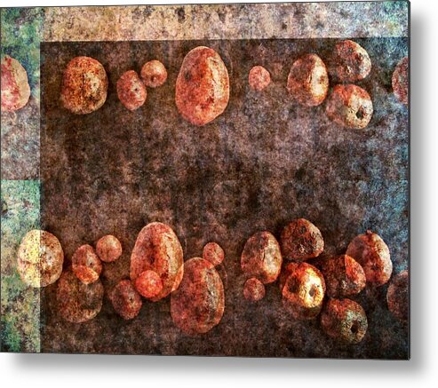 Nature Abstract Metal Print featuring the digital art Nature Abstract 41 by Maria Huntley