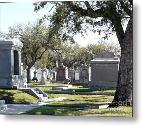 New Orleans Cemetery Metal Print featuring the photograph New Orleans Cemetery 2 by Elizabeth Fontaine-Barr