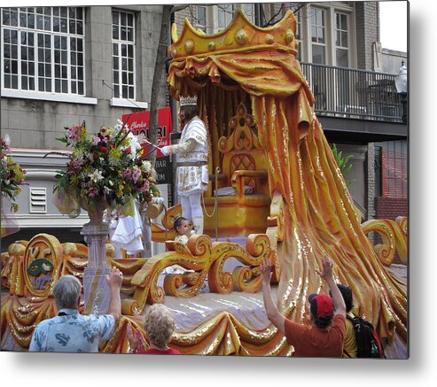 New Metal Print featuring the photograph New Orleans - Mardi Gras Parades - 121261 by DC Photographer