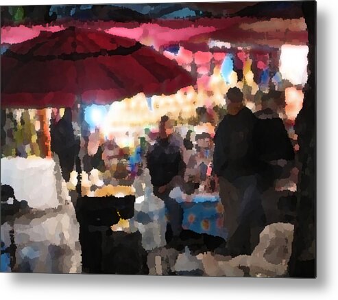 Mexico Metal Print featuring the photograph Night Market by Jessica Levant