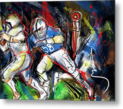  Metal Print featuring the painting Number 58 by John Gholson