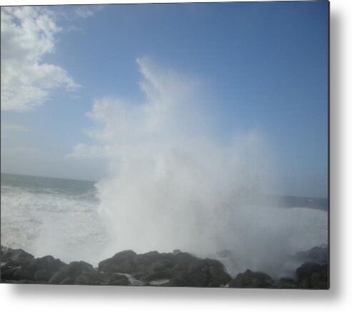 Landscape Metal Print featuring the photograph Ocean Boon by Marian Jenkins