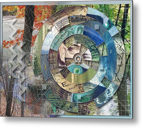 Greenery Metal Print featuring the digital art Off the Grid by Linda Carruth