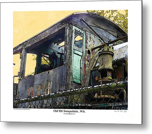 Trains Metal Print featuring the photograph Old 924 by Kenneth De Tore