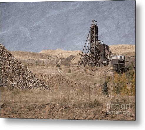 Old Metal Print featuring the digital art Old Gold Mine by Michelle Frizzell-Thompson