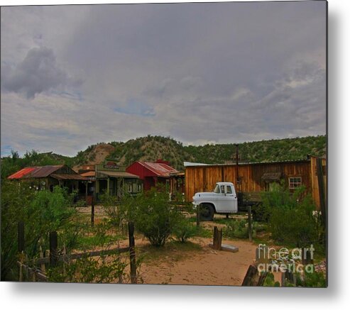 Old Western Backyard Metal Print featuring the photograph Old Western Backyard by John Malone