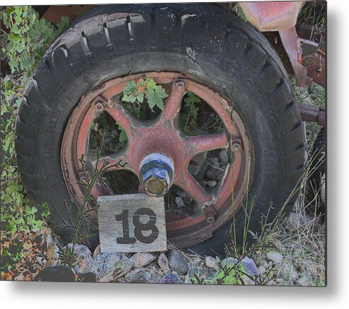 Wheel Metal Print featuring the photograph Old Wheel by David Armstrong